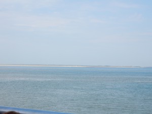 Fährenblick auf Texel - Anfahrt nach Texel