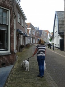 Gang durch die Seitenstraßen von Den Burg auf Texel