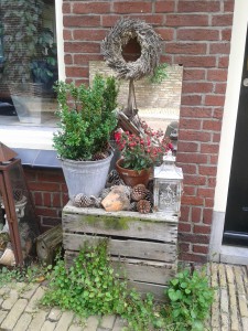 Holzkisten Deko in Den Burg auf Texel