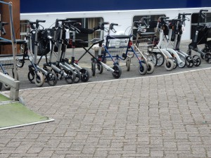 Parkende Rollatoren - Schnappschüsse