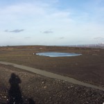 Regenwasserloch auf der Halde Haniel