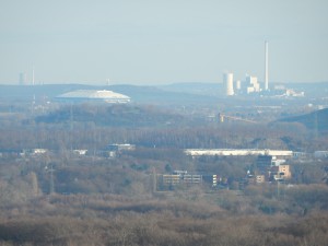 Schalke Arena von der Halde Haniel gesehen - Halde Haniel