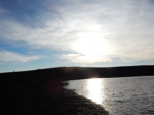 Wasserloch auf der Halde Haniel