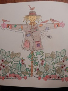 Motiv: Vogelscheuche, Mandala