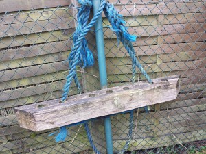 Fender als Teelichhalter, Strandgut