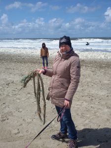 Michelinmännchen Birgit, Steife Brise auf Texel