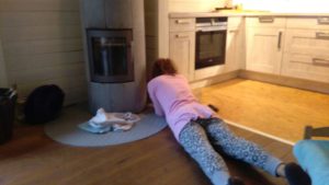 Frauchen lockt Schwatti