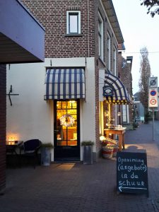 Eingang Koffiehuis de Koets ,Weihnachtliches Winterswijk