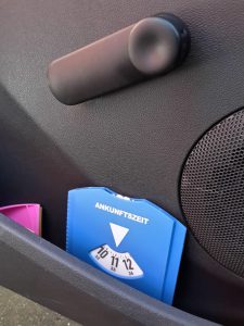 Parkuhr im Seitenfach, Wo bin ich bloß in meinen Gedanken