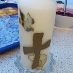 Kerze zur Firmung - Der Bischof kommt