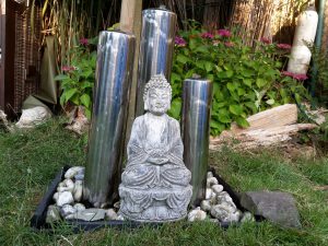 Wassersäulen - Chillen im Garten