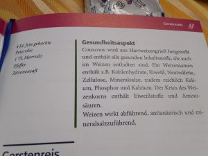 Rezept Couscous Teil II - Vier Esslöffel Petersilie